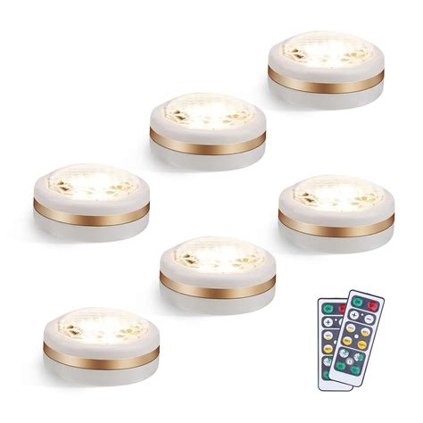 Buy LEASTYLE Wireless LED Puck Lights with Remote Control 6 Pack, LED ...