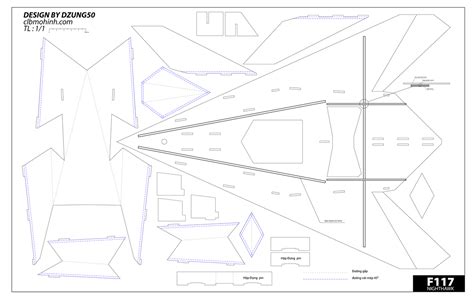 F117 65cm A0 print version air planedesign - Btech - DESIGN BY DZUNG ...