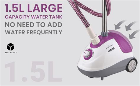 INALSA Standing Garment Steamer 1700 Watt Steam Iron for Clothes ...