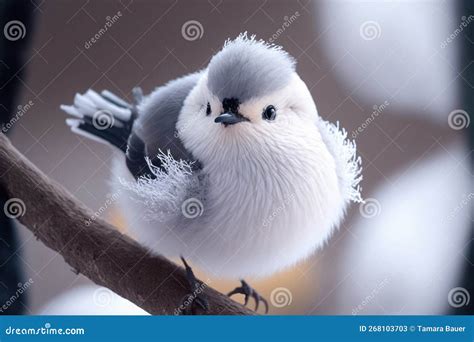 Snow Fairy Bird, Known in Japan As the Shima Enaga Stock Illustration ...