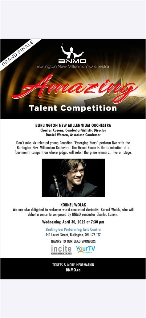 Kornel in Burlington, Burlington Performing Arts Centre, 30 April 2025 ...