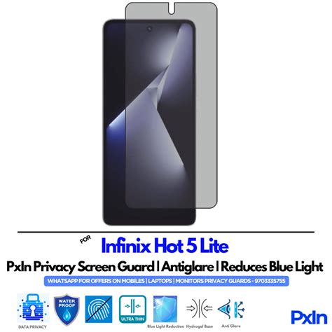 Privacy Screen Guard for Infinix Hot 5 Lite Mobile | No.1
