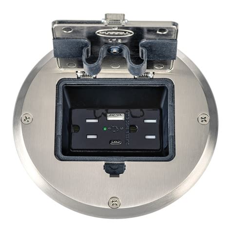 Hubbell RACO Metal New Work/Old Work Round Electrical Box 6239ACNI at ...