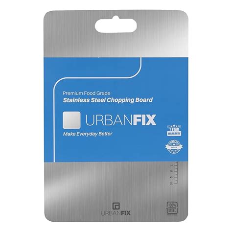 Buy URBANFIX Chopping Board Stainless Steel Metal Cutting Kitchen ...
