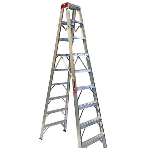 Escalera Tijera Doble Alum 8 Peldaños TipoII 410208 Peldaños