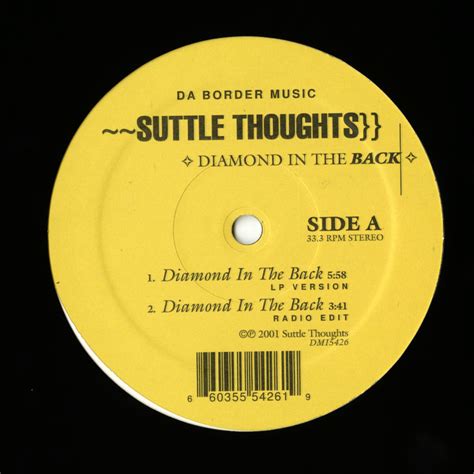 Suttle Thoughts: Diamond In The Back (Original 12")