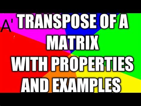Image result for Transposing Matrices