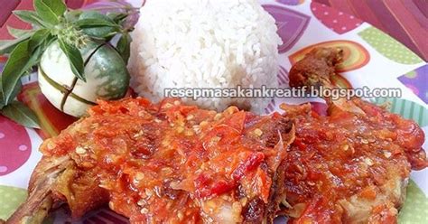 Resep Ayam Penyet Sederhana Gurih Pedas Meresap   Food  