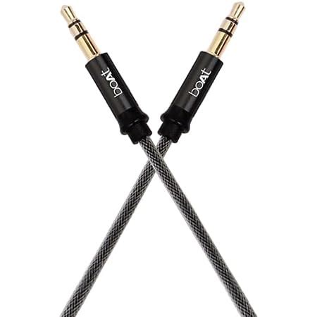 boAt AUX 500 Indestructible Male to Male Metallic Aux Audio Cable with ...