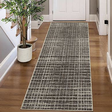 Garvee Pearl Velvet Machine Washable Non Slip Solid Color Area Rug for ...