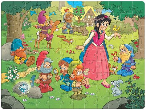 Buy Frank Snow White & The Seven Dwarfs 108 Pieces Jigsaw Puzzle for 6 ...