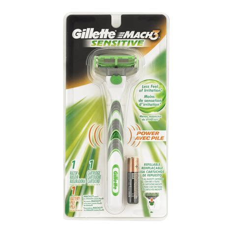 Gillette Mach3 Sensitive Power Razor : Amazon.in: Health & Personal Care
