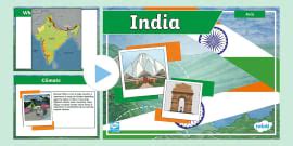 All About India PowerPoint & Google Slides for 3rd-5th Grade