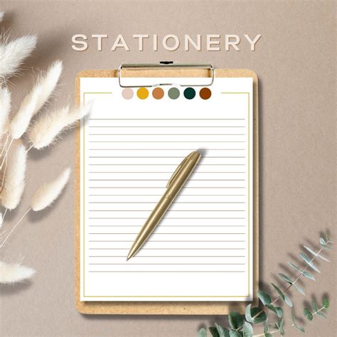 Letter Writing Stationery, Printable Stationery, Custom Letter Set ...