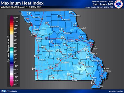 State of Missouri Weather Dashboard