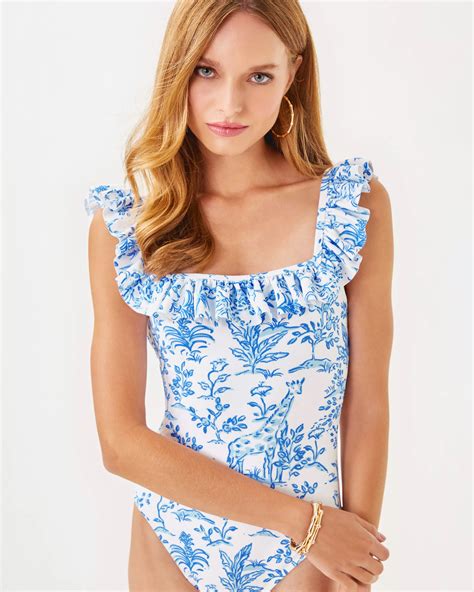 Aemma Ruffle One-Piece Swimsuit | Lilly Pulitzer