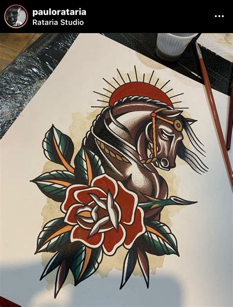 Pin by Victor Kirby on Tattoo idea | Traditional tattoo horse ...