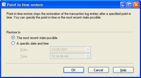 Image result for SQL Server Point in Time SQL Server Restore