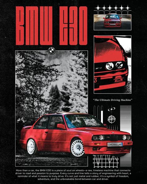 Chroma / Filip Grujic on Instagram: " BMW E30 Poster design by ...