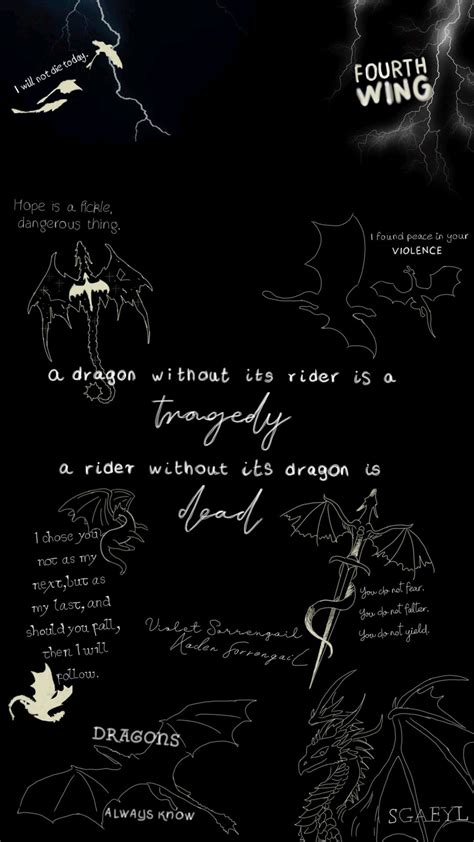 fourth wing quote wallpaper | Wings book, Wings wallpaper, Wings quotes