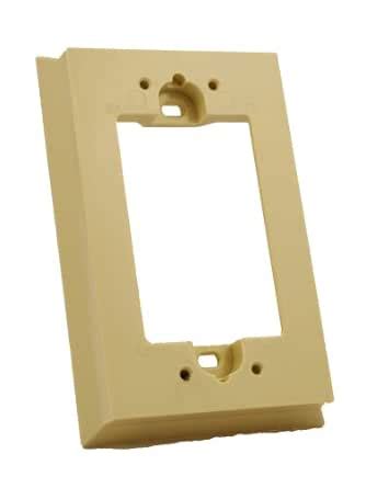 Leviton 6197-I Shallow Wallbox Extender for Decora/GFCI Device, Ivory ...