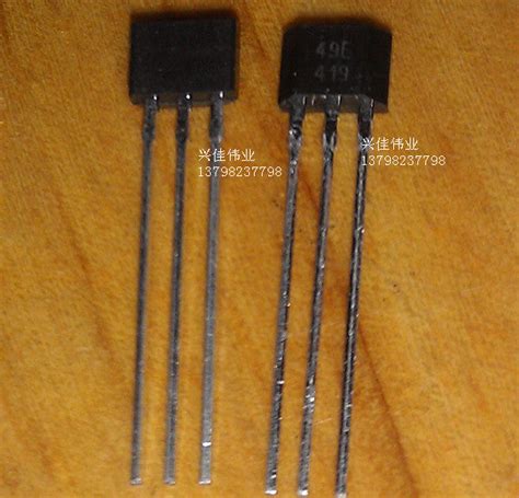 The sensor SS49E Hall element 49E SS49E linear Hall switch TO92 Packag ...