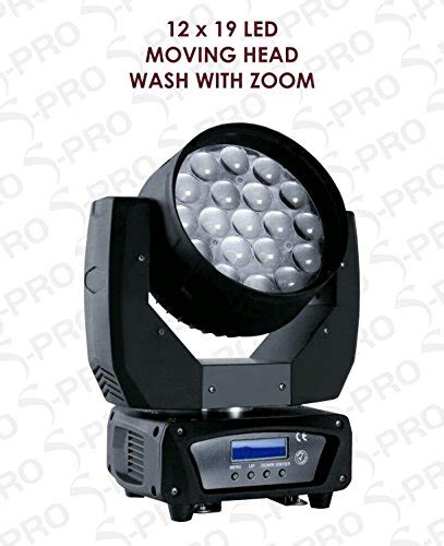 S-Pro 12X19 Led Moving Head Wash : Amazon.in: Electronics