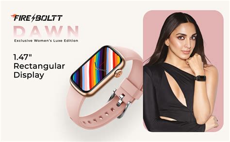 Fire-Boltt Dawn Rectangle 1.47" Girls Smartwatch with Bigger Batter ...