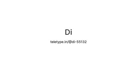 Di — Teletype