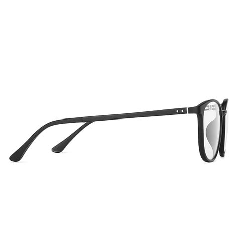 Buy Blue Block Zero Power Screen Glasses : Matte Black Full Rim Round ...