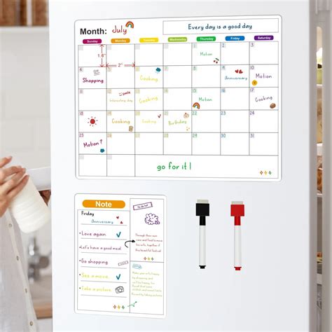 Magnetic Fridge Calendar Whiteboard – Kitchen Staples Plus