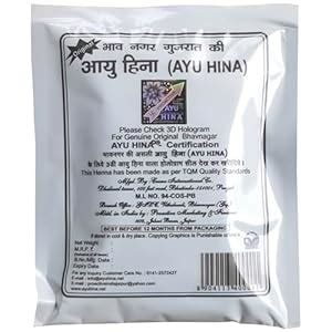 AYU HINA Henna, Black, 40 g, Pack of 5 : Amazon.in: Beauty