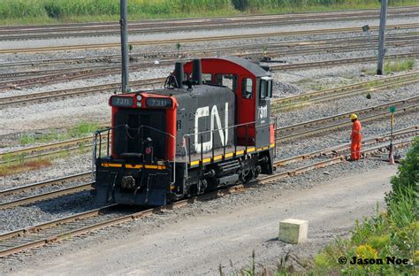 Railpictures.ca - Jason Noe Photo: CN SW1200RSm 7311 is viewed pausing ...