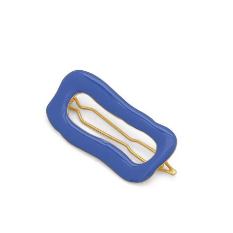 Buy Neptune Blue Rectangle Hair Clip - Azga
