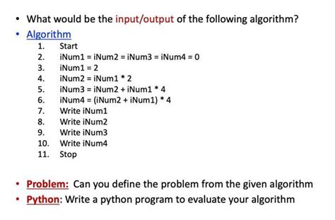 Image result for Python Input/Output Algorithm Examples