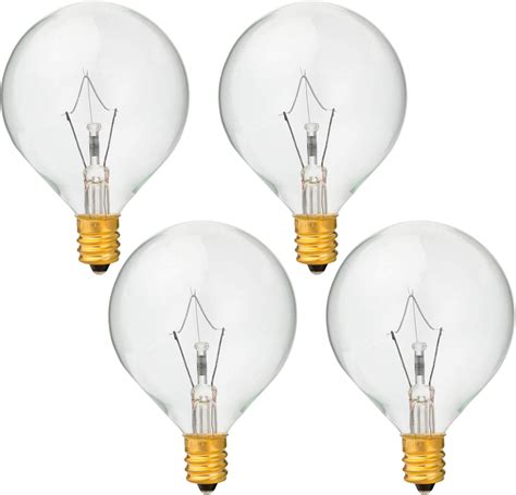 Amazon.com: 4 Pack 40 Watt G50 Light Bulbs for Full-Size Scentsy ...