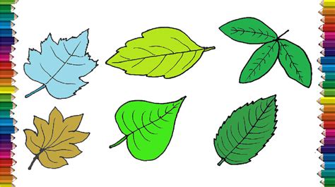 simple drawing leaves
