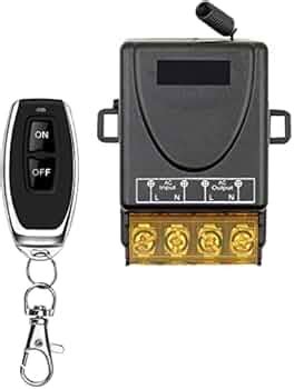 Roboway 433Mhz AC85-220V 1CH Wireless Remote Switch Relay Receiver ...