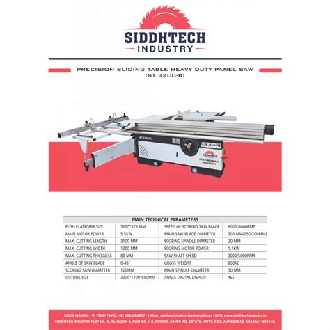 Precision Sliding Table Panel Saw Machine Jodhpur,Rajashthan India ...