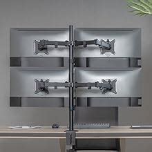 Jin Office Four Monitor Stand with 13-32" Support| 8 kg Weight Cap. Per ...