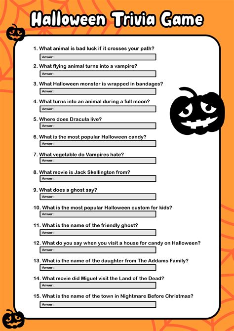 Fun Trivia - 10 Free PDF Printables | Printablee
