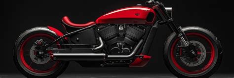 Red motorcycle in studio premium custom design | Premium AI-generated image