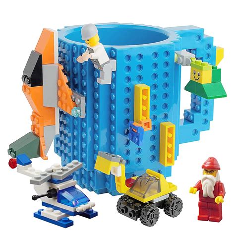 Buy TMANGO Upgraded Build-on Bricks Mug with a Pack of Blocks, Creative ...