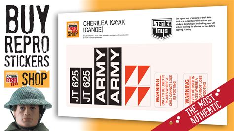 Action- & Spielfiguren Spielzeug Die Cut Action Man Stickers Cherilea ...