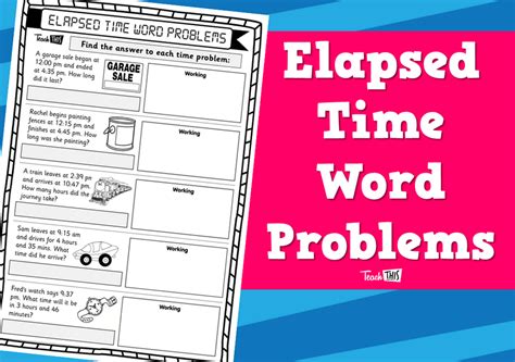 Image result for Elapsed Time Word Problems