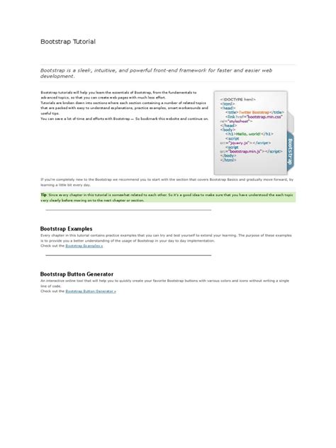 HTML Bootstrap Tutorial 的图像结果