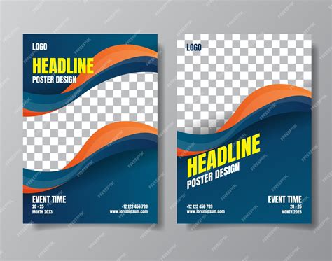 Business Flyer Poster Design Set Layout Template Abstract Background ...