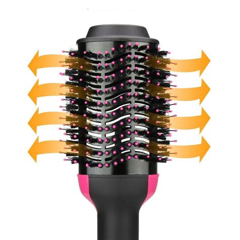 Round Hair Straightening Brush Volumizer Comb Dryer