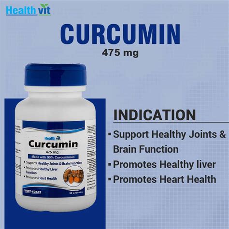 Buy HEALTHVIT CURCUMIN POWDER 475 MG - 60 CAPSULES Online & Get Upto 60 ...