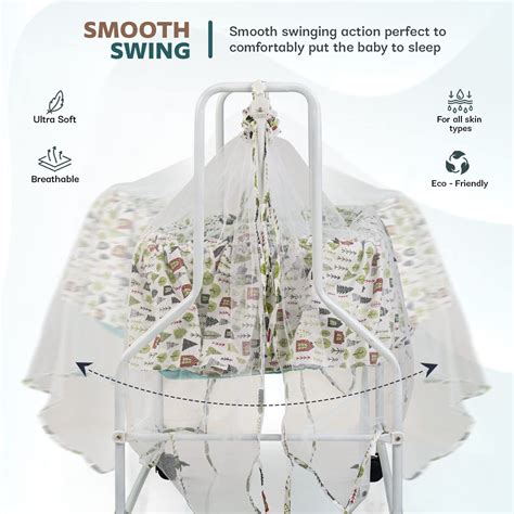 Baybee Bella Baby Swing Cradle for Baby with Mosquito Protection Net ...